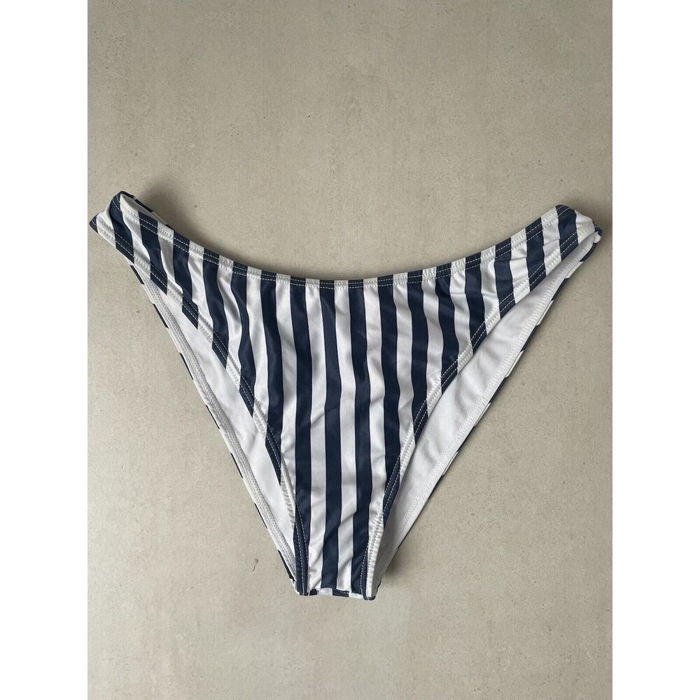 Kenny Flowers Swim Sporty Bikini Bottom Hamptons Striped Swimwear